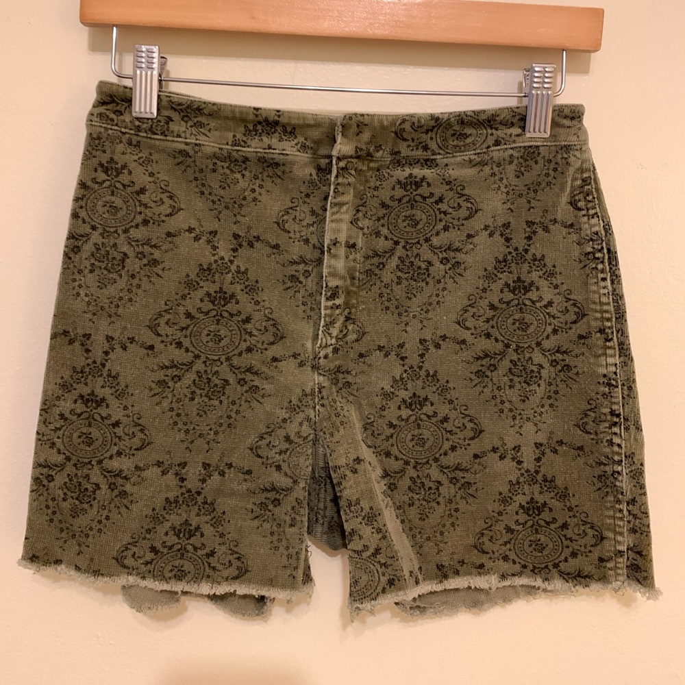 Patterned High Waist Shorts